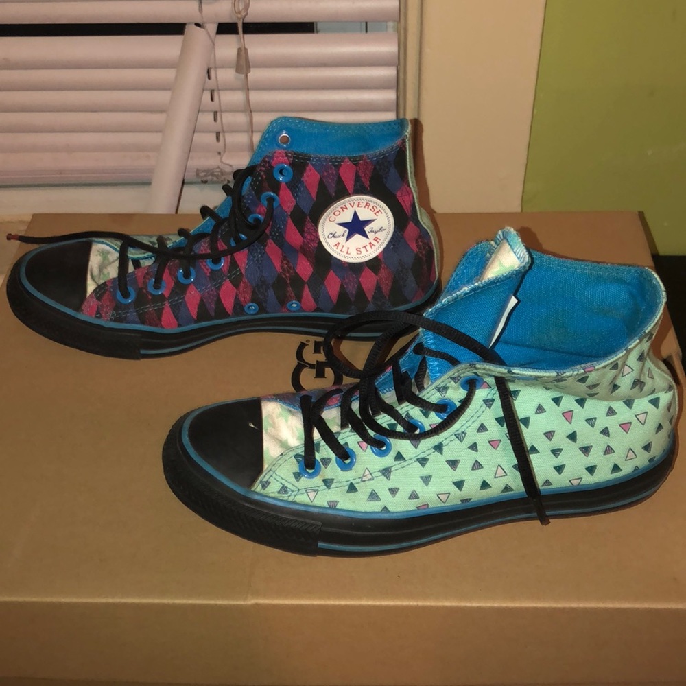 Custom Made (by me) Multi Pattern Converses